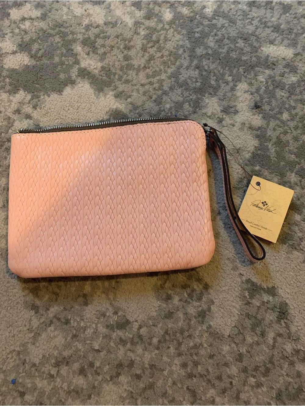 Patricia Nash Pink Woven Wristlet Clutch